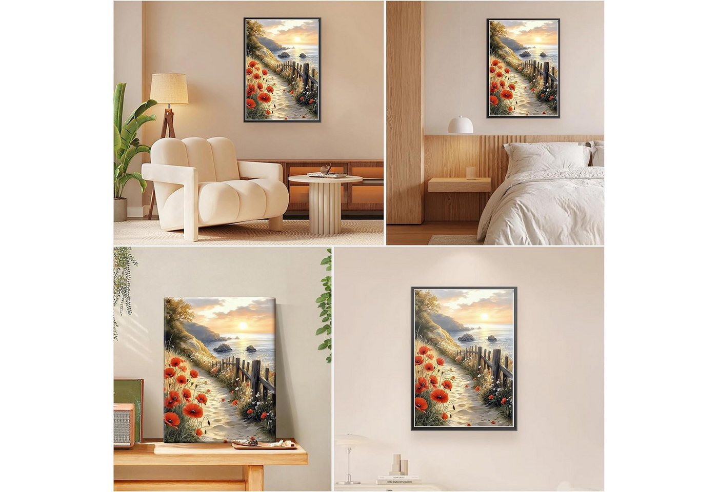 LuxusKollektion Malen nach Zahlen Malen nach Zahlen Erwachs. m. Rahmen Meerblick 30x40 Bild 2