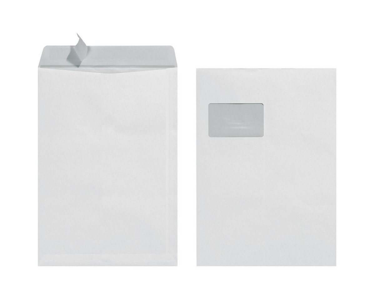 Herlitz Versandtasche Versandtaschen C4 Haftklebung mit Fenster VE=10 Stück weiß 90g/qm Bild 2