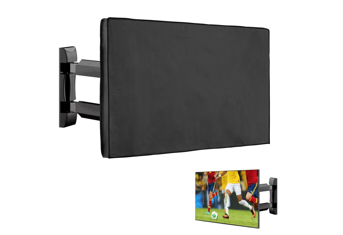 kwmobile Abdeckhaube 43" TV Abdeckung Outdoor, Fernsehabdeckung Fernseher Hülle Bildschirmschutz Schutzhülle Bild 5