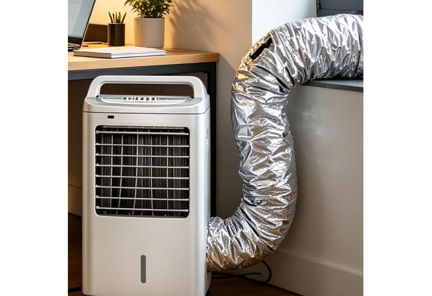 FOUORTUNATE-BEE Dampfsperrklebeband Isolierung für Klimaschlauch 127/150 mm Mobiles Klimagerät Universal Für mobile Klimaanlage Büro Schlafzimmer Wohnmobil mit Klettband