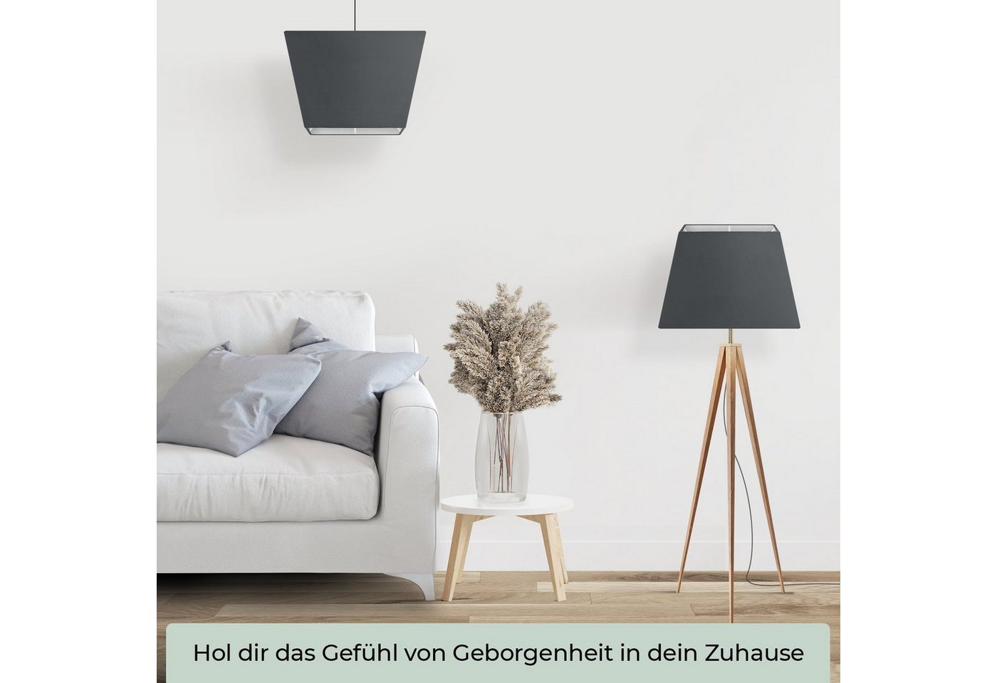 Wogati Lampenschirm Premium Stehlampe Lampenschirm Trapez