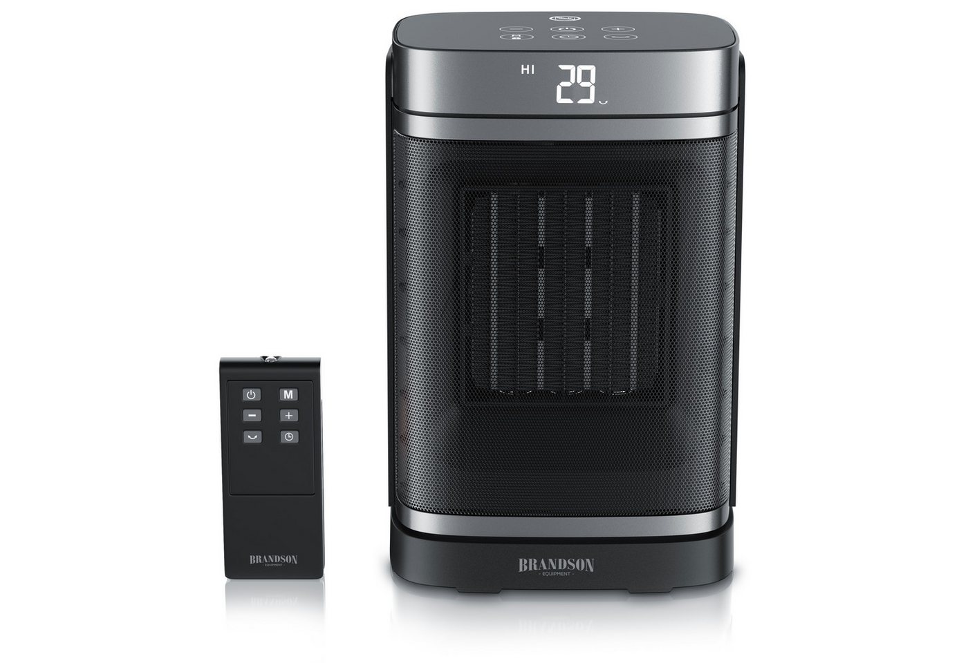 Brandson Heizlüfter Keramik Heizgerät, Oszillation, Timer, Fernbedienung, kompakt, 1500 W, energiesparend, Preisträger 2025, Thermostat, Überhitzungsschutz Bild 3