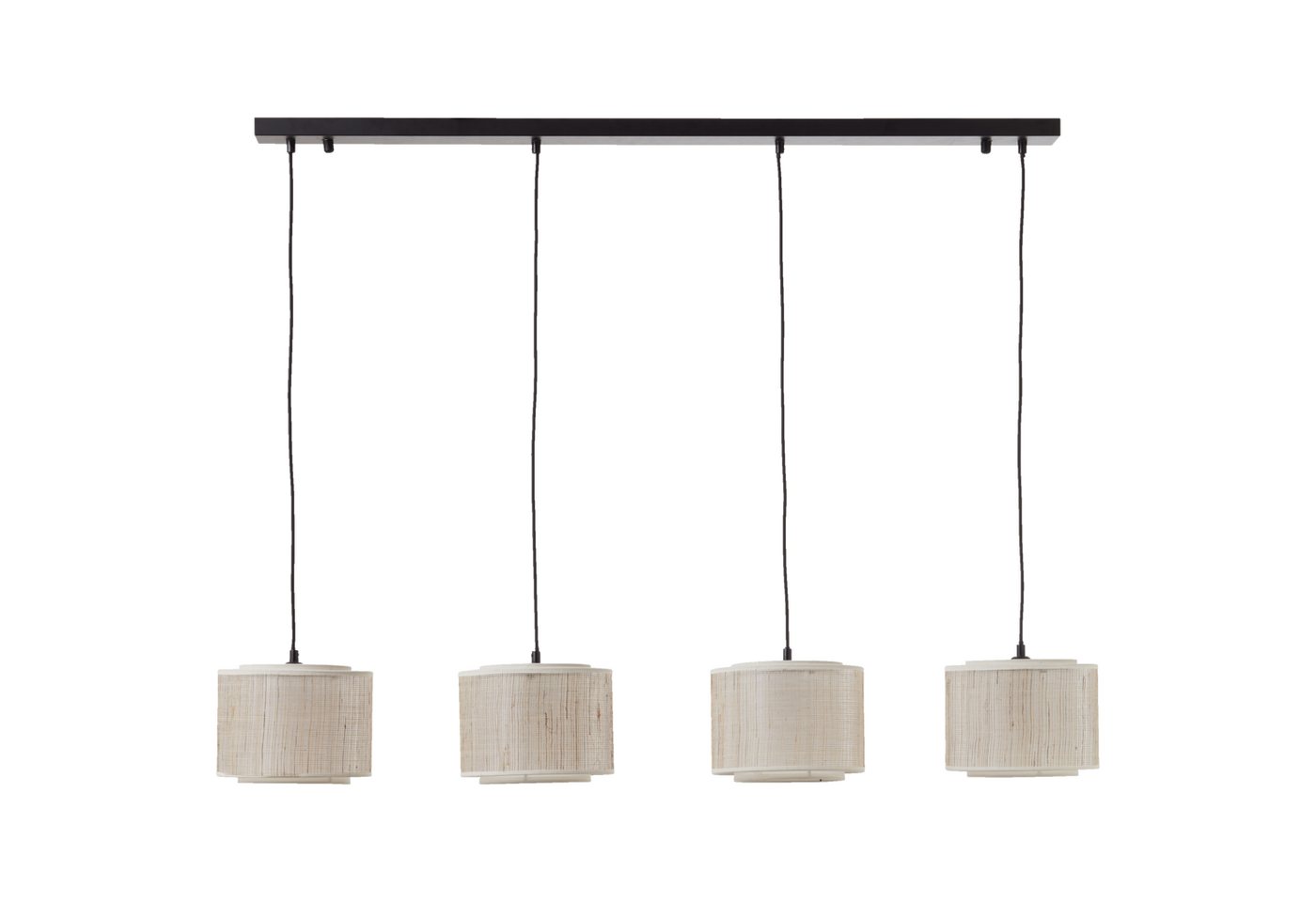 Lightbox Pendelleuchte, ohne Leuchtmittel, Hängelampe, kürzbar, 114 x 125 x 22 cm, E27, max. 42 W, schwarz/beige Bild 2