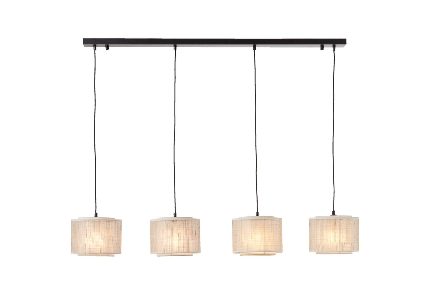 Lightbox Pendelleuchte, ohne Leuchtmittel, Hängelampe, kürzbar, 114 x 125 x 22 cm, E27, max. 42 W, schwarz/beige Bild 5