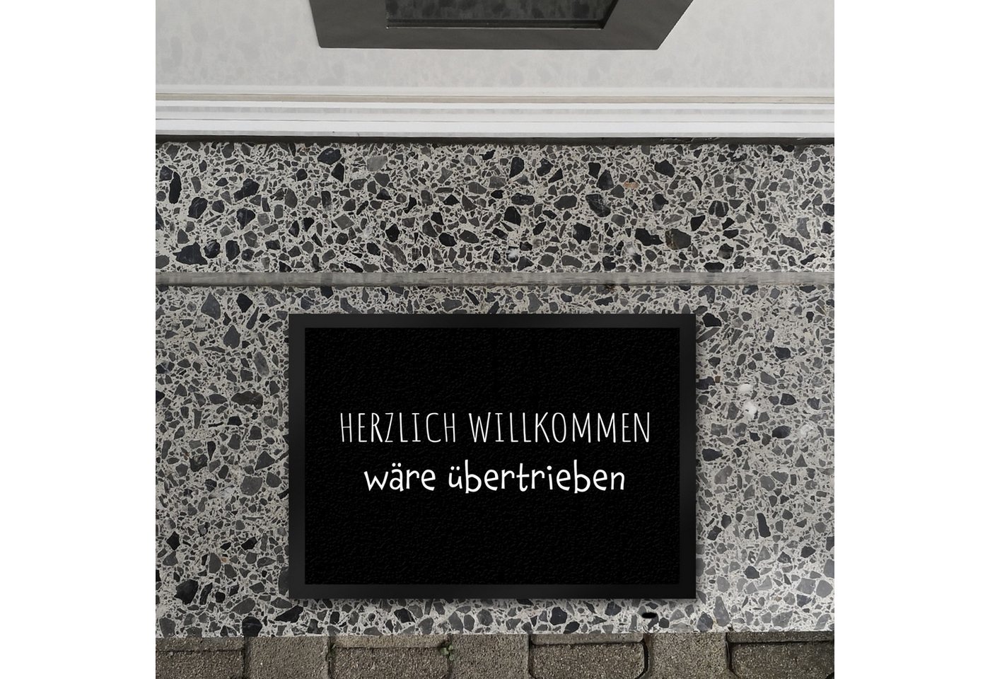 speecheese Fußmatte Herzlich Willkommen wäre übertrieben Fußmatte in 35x50 cm