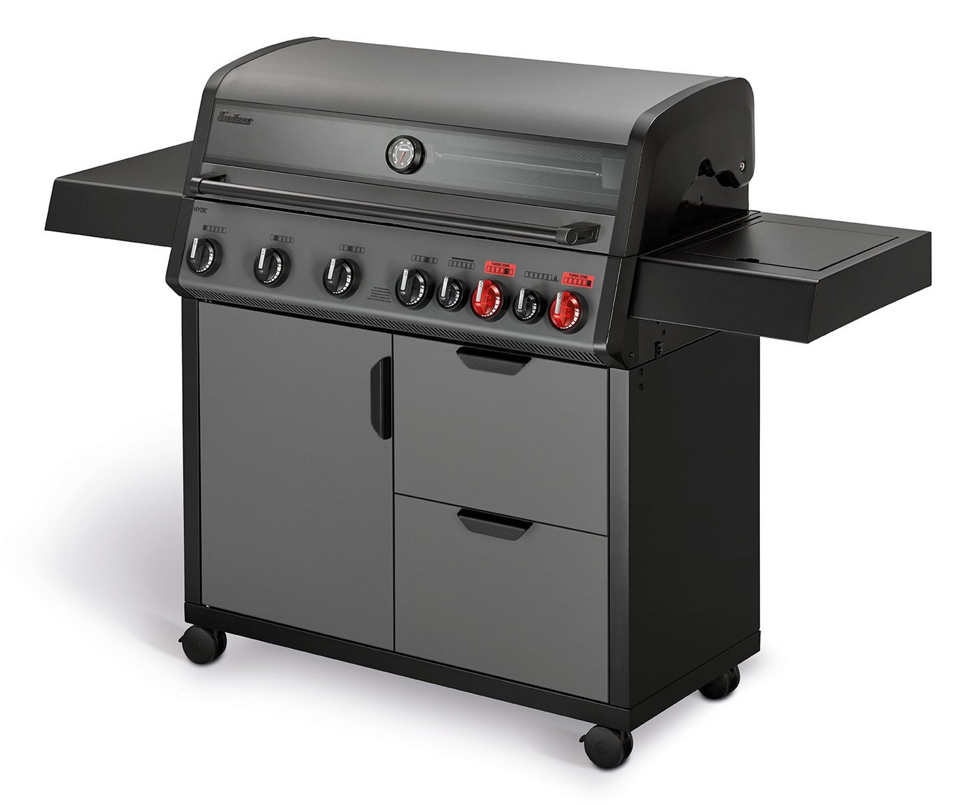 Enders® Gasgrill Hyde 6 SIKR Turbo II inkl. Premium Wetterschutzhülle + Thermometer