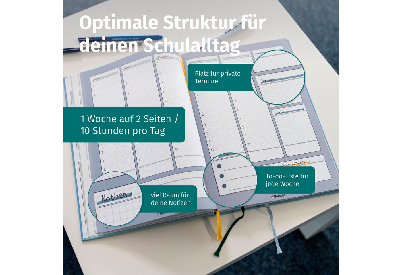 Betzold Lehrerkalender Referendariats-Planer, DIN A4 plus - Organizer Refplaner
