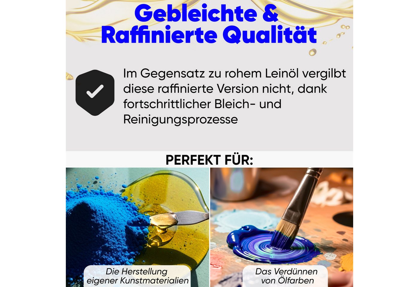 7 Artists Ölfarbe 7 Artists Leinöl Ölmalerei für Ölfarben Malmittel Künstlerbedarf Bild 2