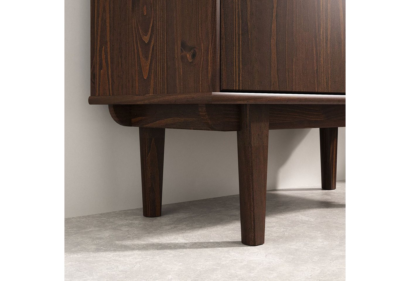 IDIMEX Regal SIMONA, Modernes Holzregal mit Türen & Fächern Design Regal nussbaum farben Bild 5