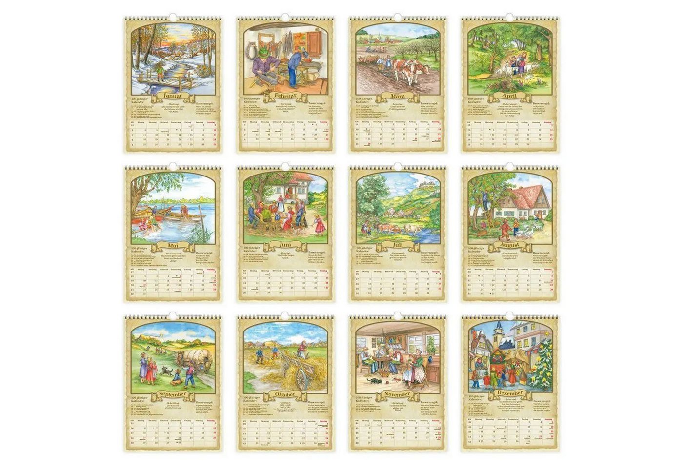 Trötsch Verlag Wandkalender TRÖTSCH - Classickalender Der 100-jährige Kalender 2027 Bild 4