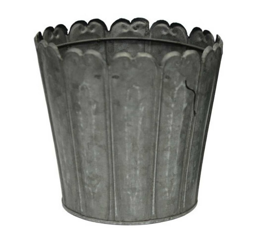 AltoBelli Blumentopf AltoBelli Blumentopf ROMY Groß Grau Metall 13x11 cm Bild 2