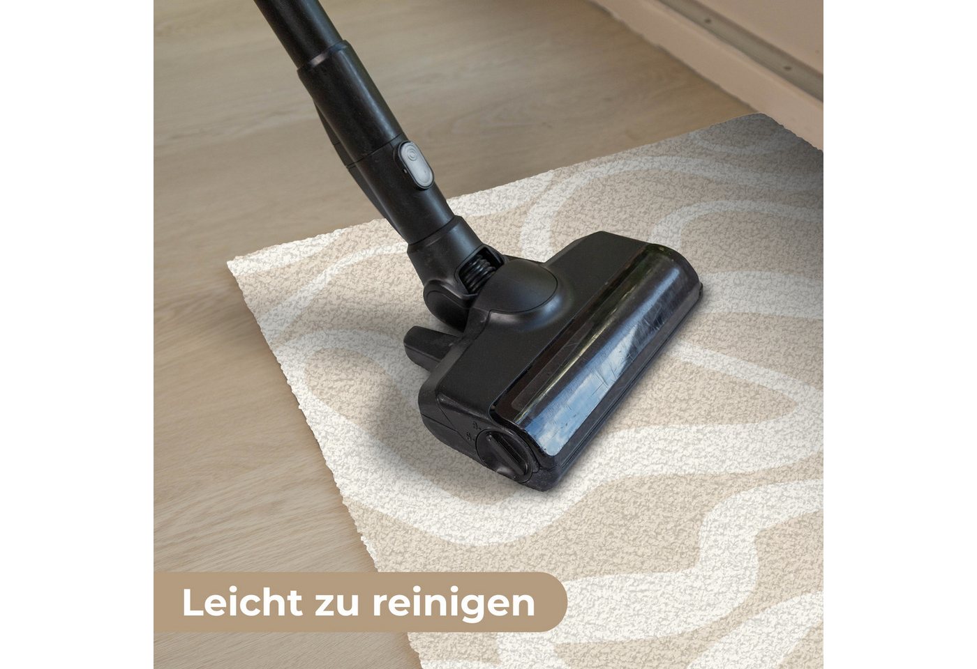 MuchoWow Fußmatte Linien - Abstrakt - Beige - Weiß - Minimalistisch, Rechteckig, innen Schmutzfangmatte, Tür, Schmutzfänger Flur, Teppich 60x40 cm Bild 3
