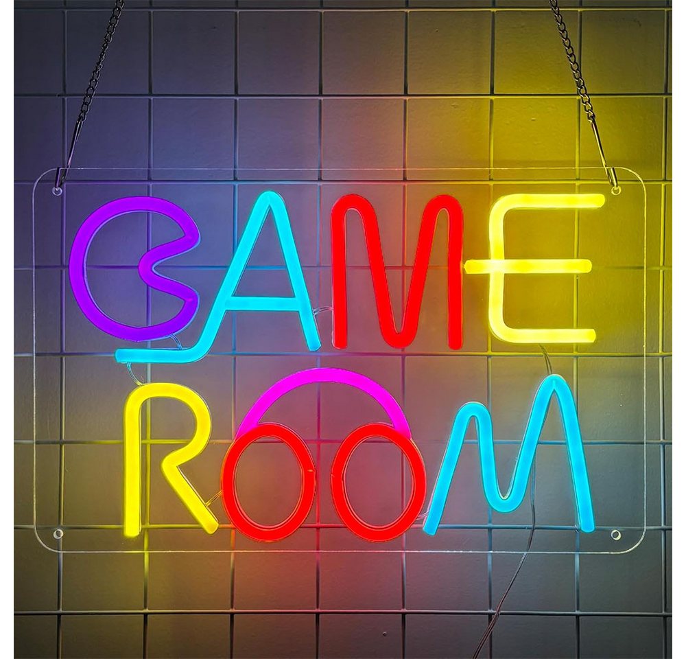 TUWENA LED Dekofigur Spielzimmer Neonlichter Wanddekoration Farbe LED Neon Lichter, Spiellicht 2 Bild 5