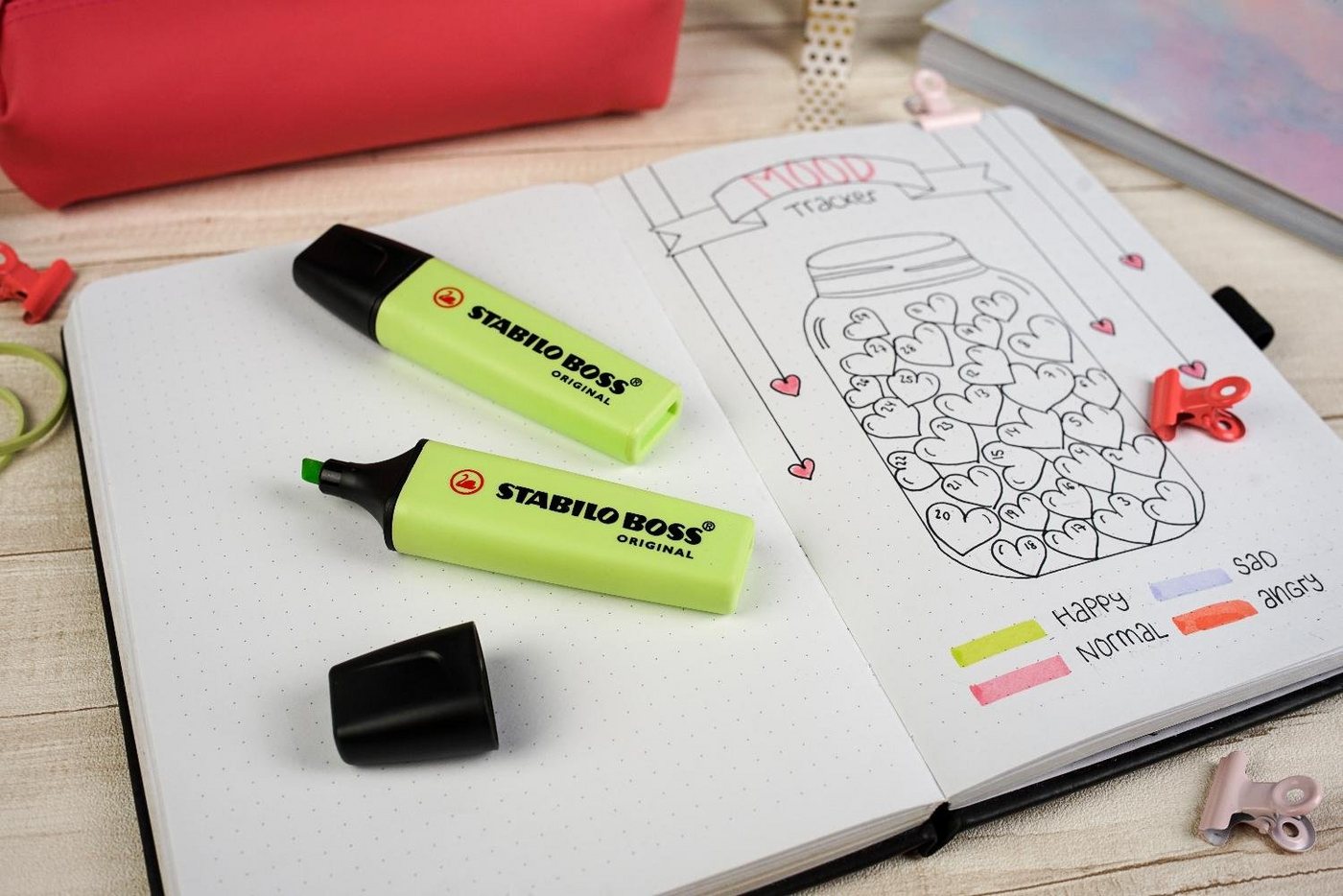 STABILO Marker STABILO Textmarker BOSS ORIGINAL Pastel, 4er PET-Etui