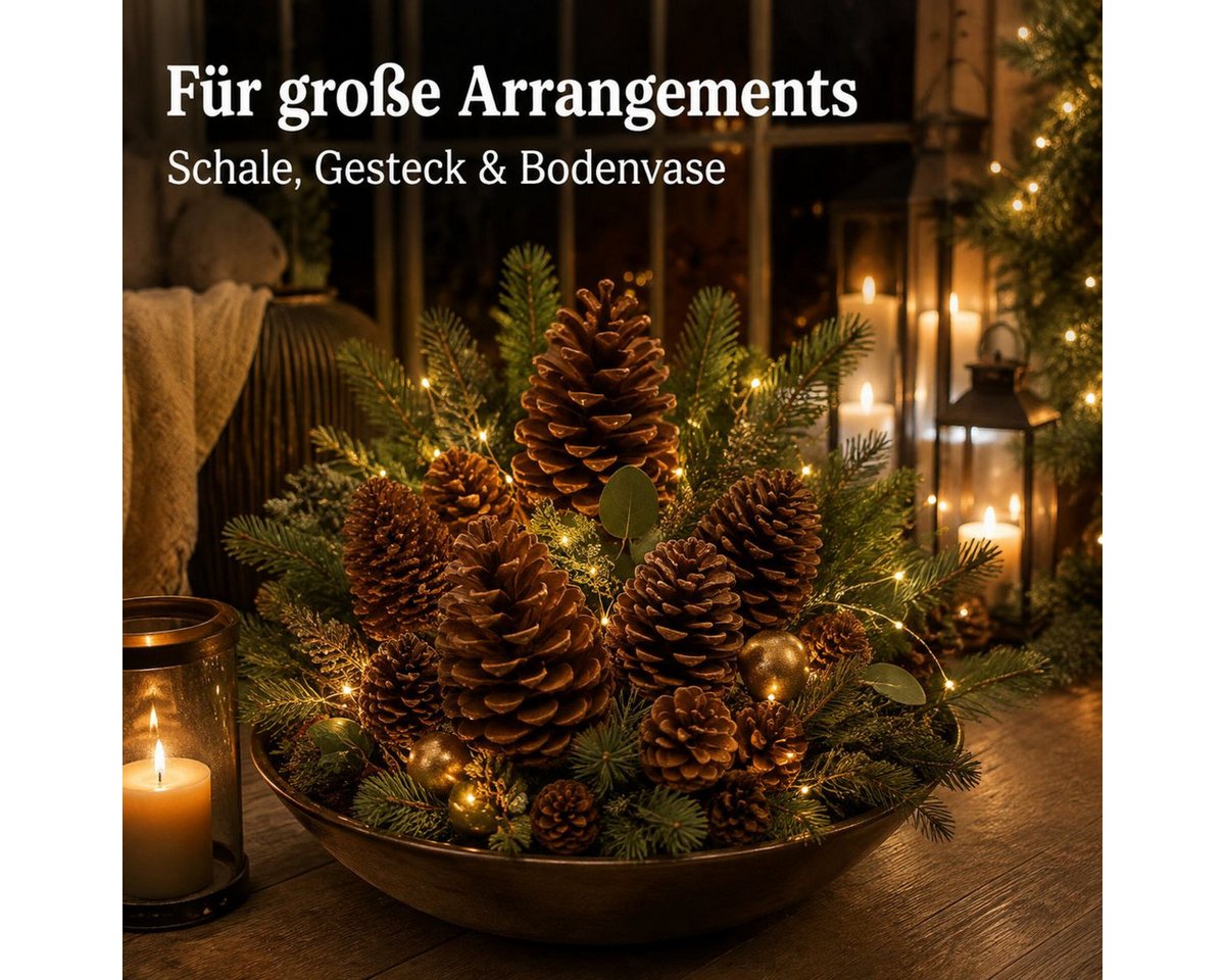 NaDeco Bastelnaturmaterial Maritima-Zapfen, Größe 10-14cm, Natur, 10 Stück Pinus pinaster Bild 3