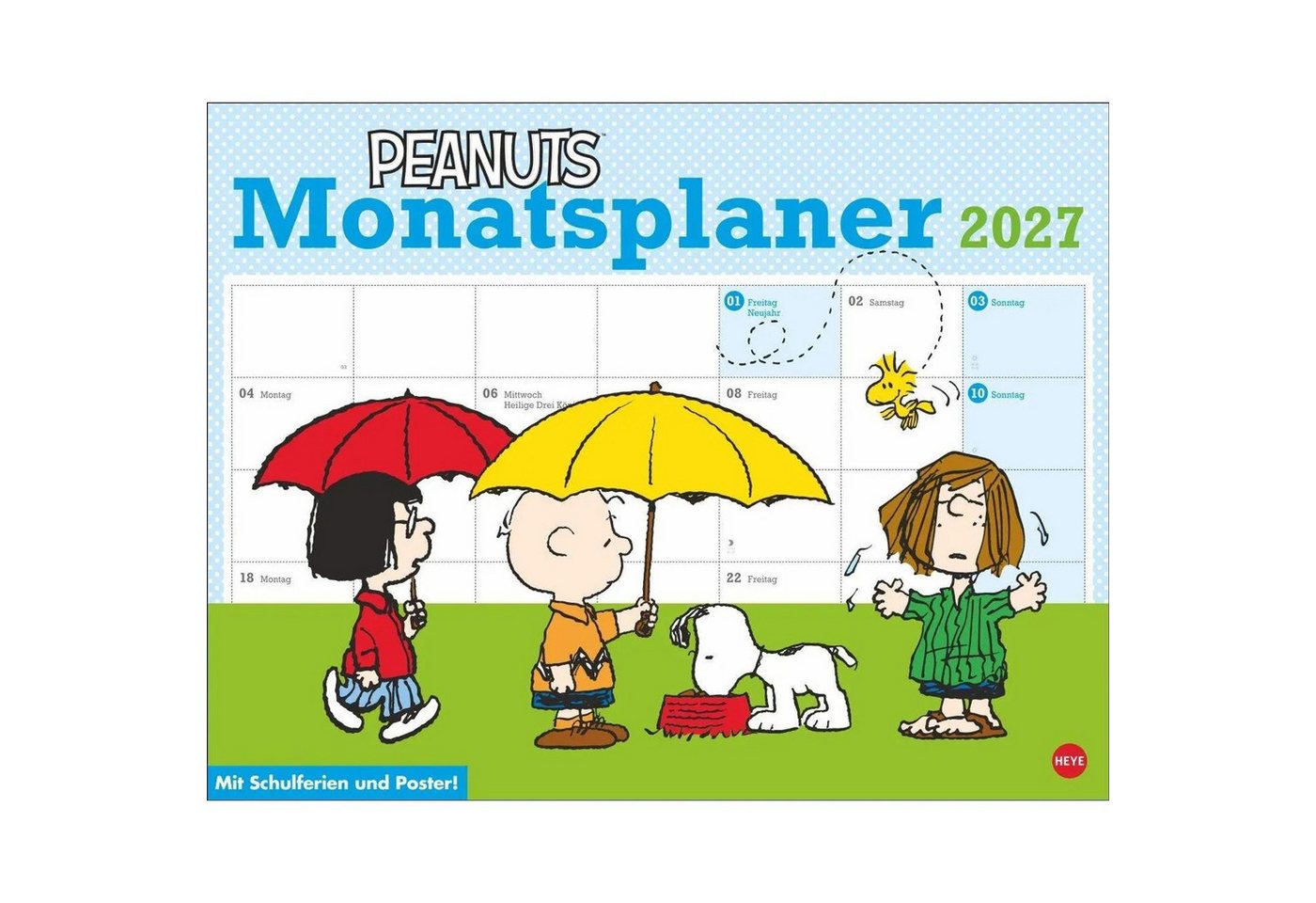 HEYE Wandkalender Peanuts Monatsplaner 2027 Bild 5