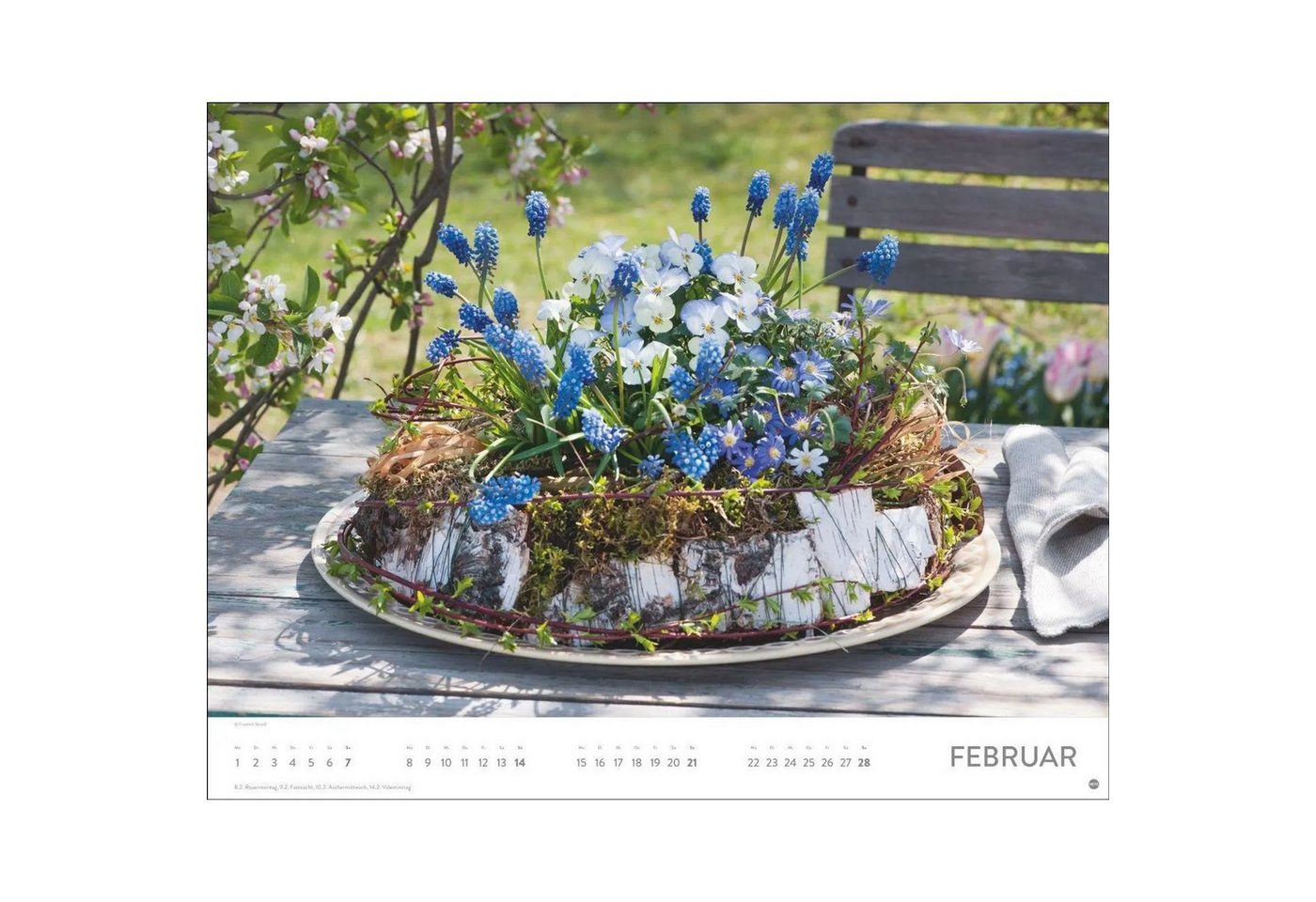 HEYE Wandkalender Blumenpracht Posterkalender 2027