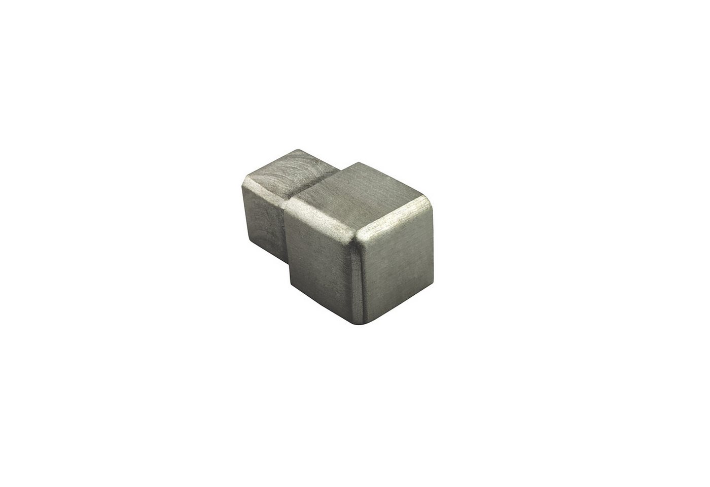 tktrading24 Abschlussprofil Quadrat Edelstahlschiene Fliesenprofil Edelstahl V2A L250cm H6-12mm, 11 mm silber gebürstet