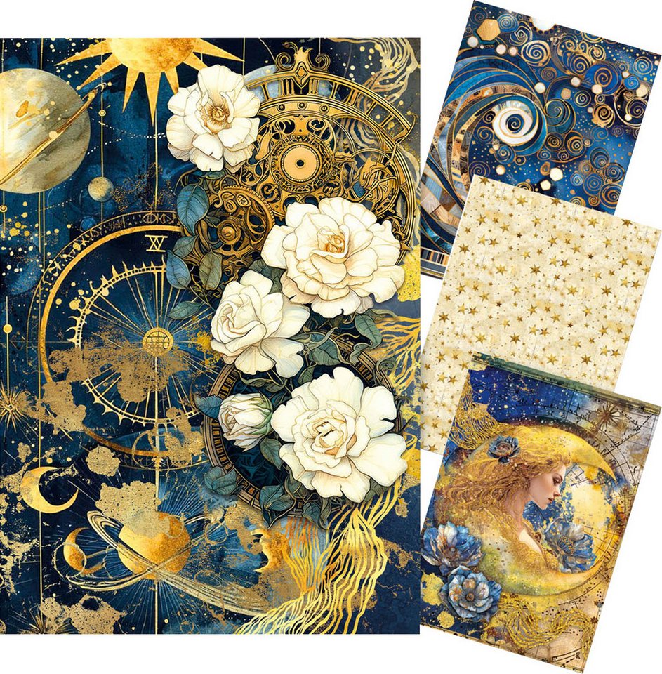 Ciao Bella Seidenpapier Celestial, DIN A4,4 er-Set