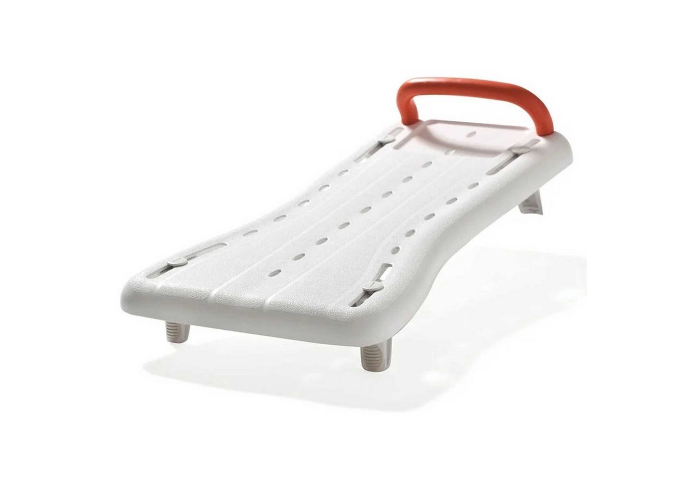 ETAC Badewannenbrett Etac Fresh Badewannenbrett 69 cm mit Haltegriff weiß-orange, belastbar bis 150 kg, mit Haltegriff, rutschhemmend, Belastbarkeit 150 kg