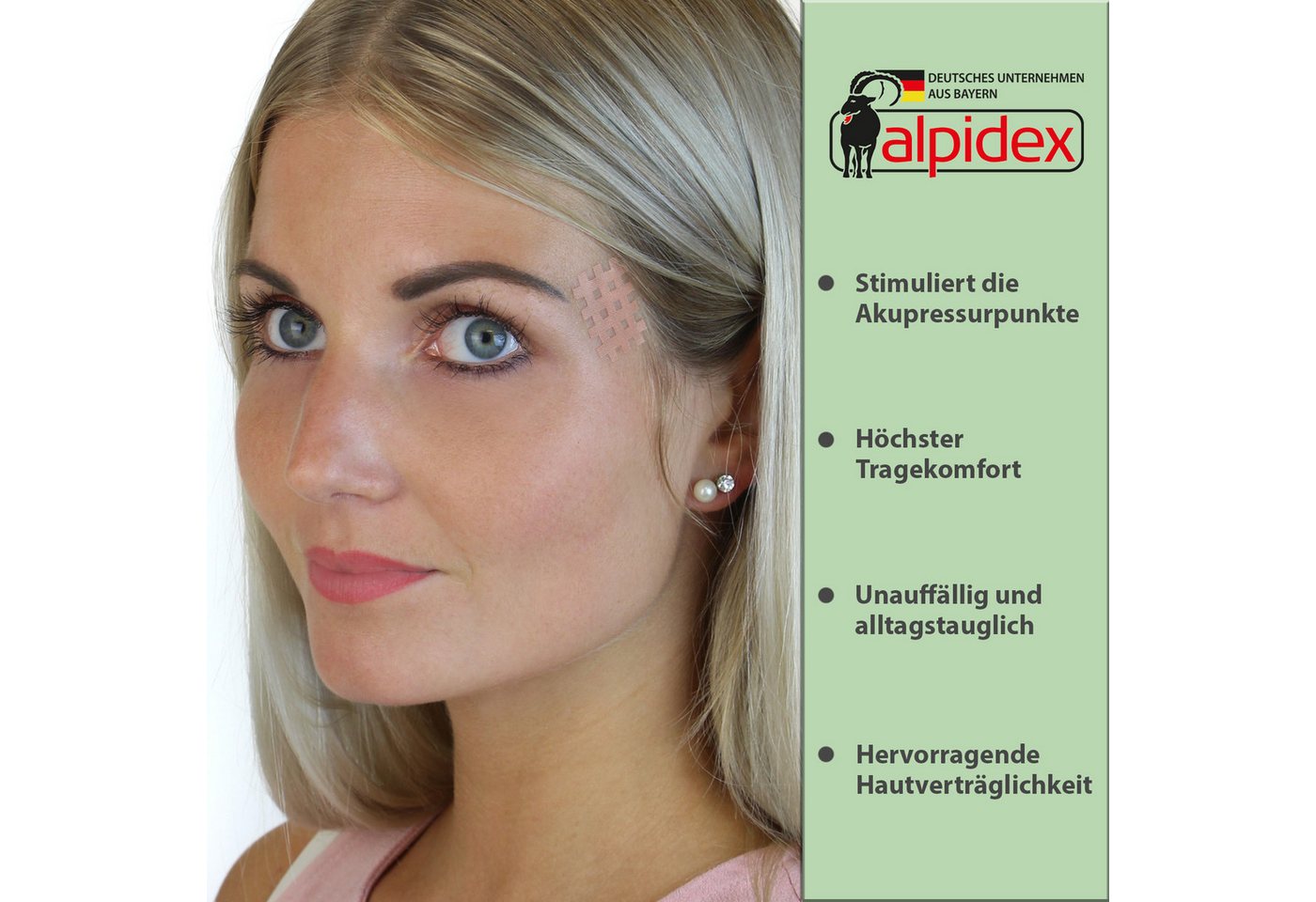ALPIDEX Kinesiologie-Tape Cross Tape Gitter Tapes Gitterpflaster (180-St) Bild 4