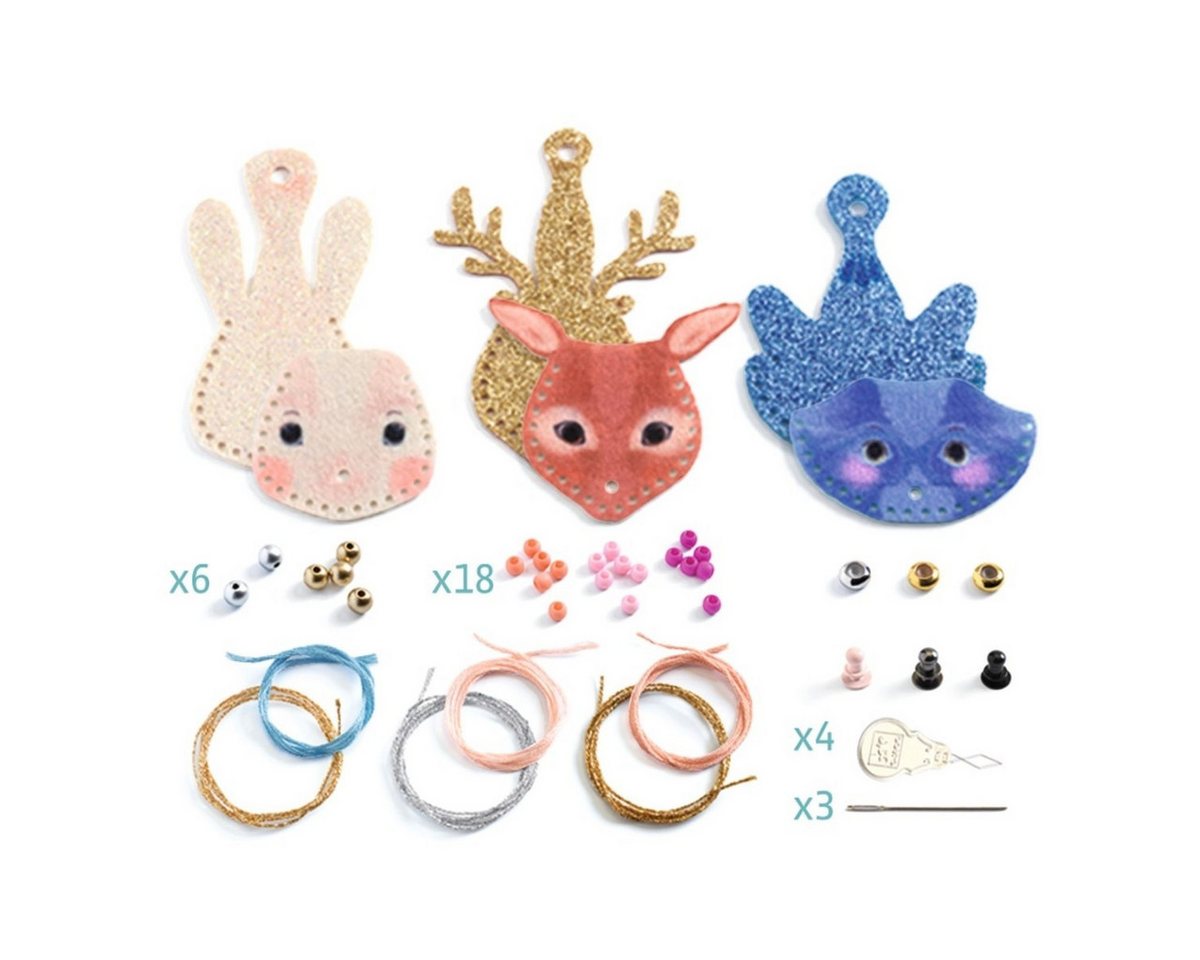 DJECO Kreativset DIY: 3 Halsketten Dazzlers Bastelset für Kinder Bild 3