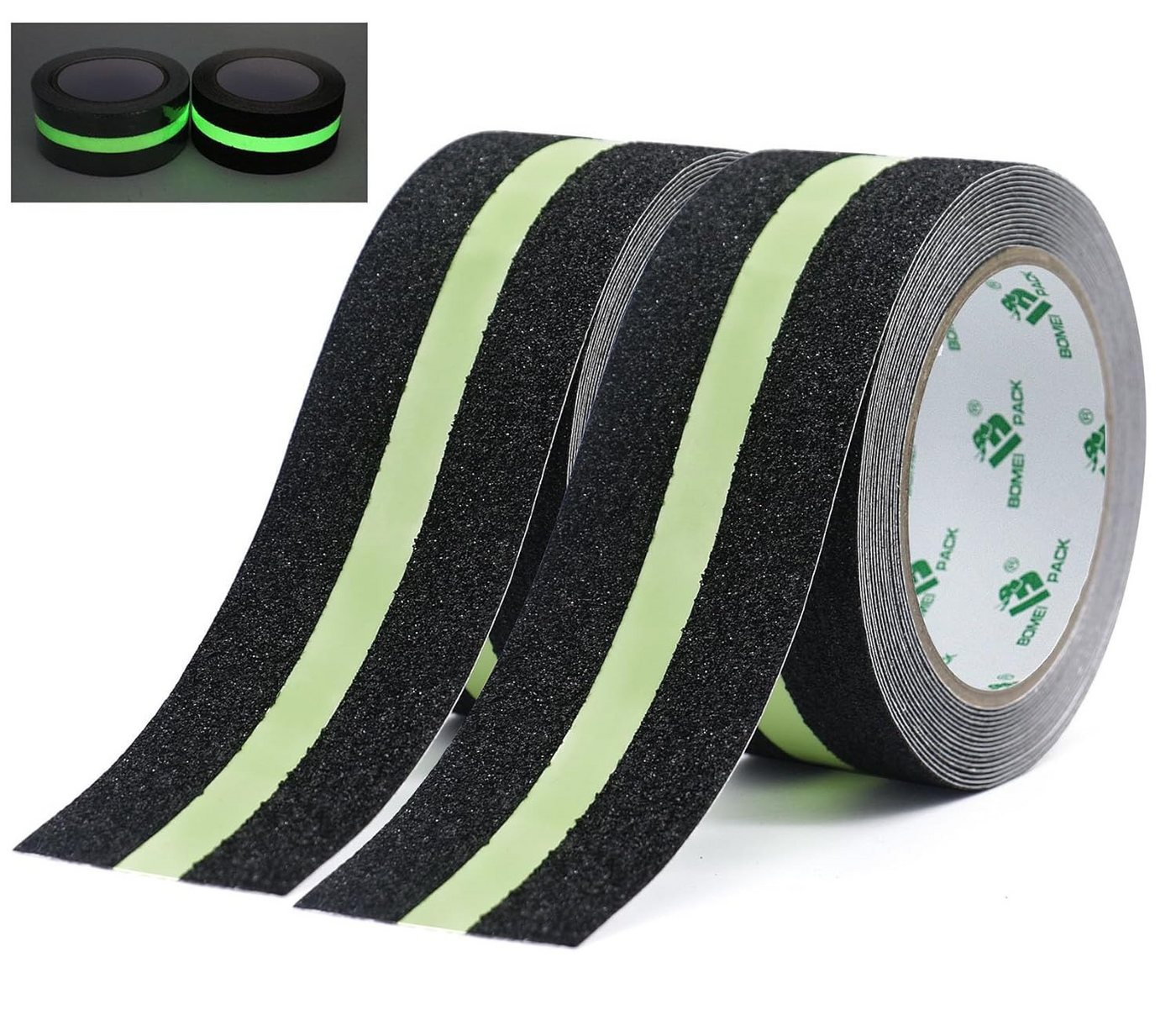 FELIXLEO Antirutschmatte 2 Rollen selbstklebendes Antirutschband 5m x 50mm fluoreszierend., 1-St. Bild 2