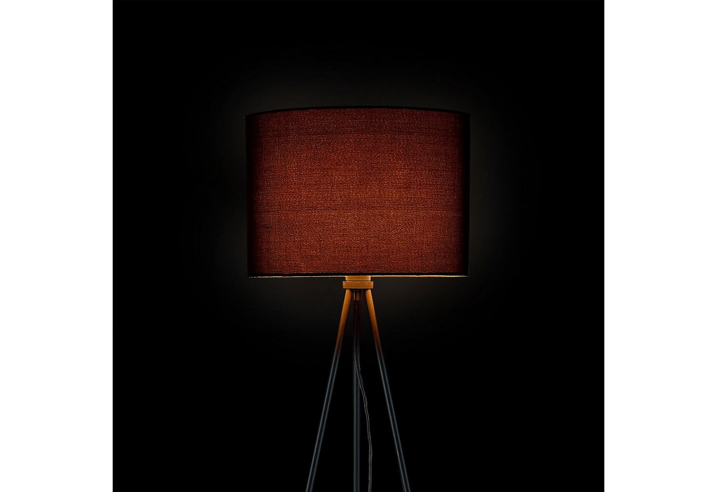 lux.pro Stehlampe, ohne Leuchtmittel, »Dreifuß« schwarz Höhe 150cm