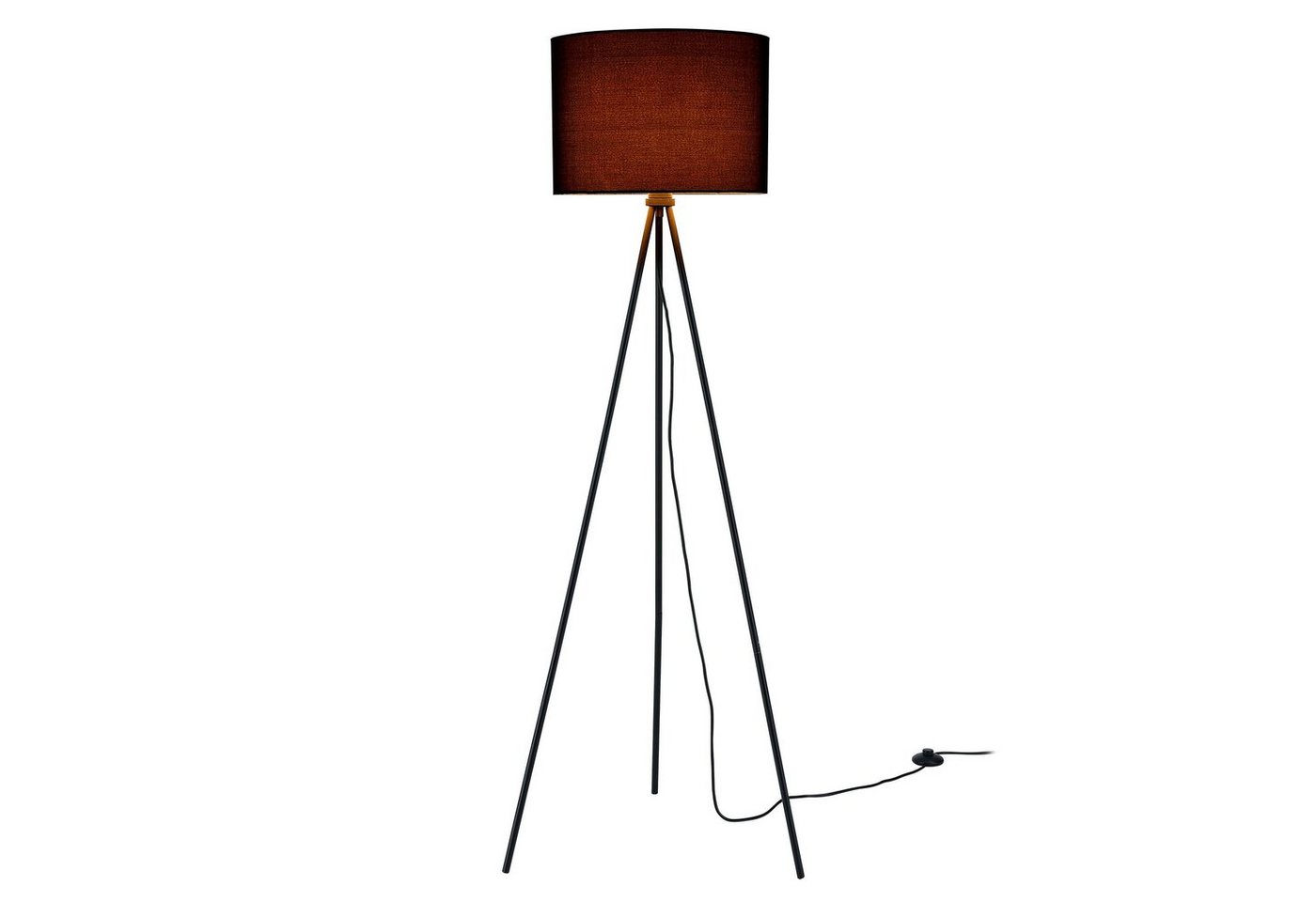 lux.pro Stehlampe, ohne Leuchtmittel, »Dreifuß« schwarz Höhe 150cm Bild 3
