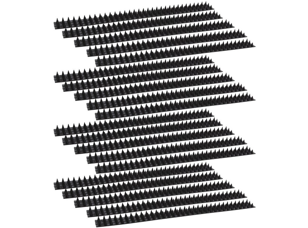 Progarden Taubenspikes Anti-Kletter-Streifen 10er Schwarz 50x4,5cm – Effektiver Spikesschutz, 20-St., Hindert Tauben an der Landung und schützt dadurch vor Taubenkot Bild 2