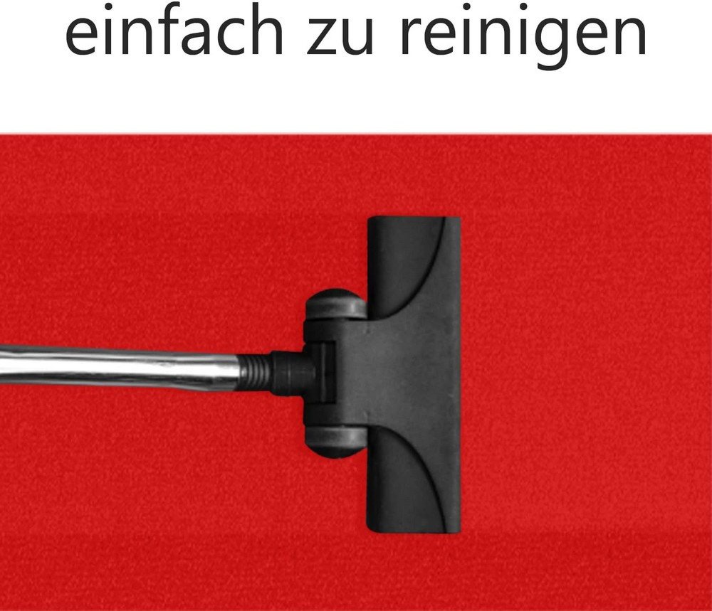 MDEKOR Nadelvliesteppich Teppichboden Meterware - Teppich Läufer, 50x200cm Rot Bild 4