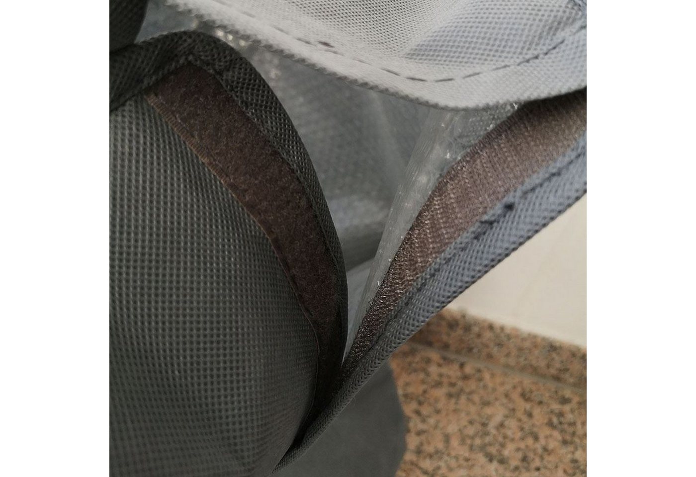 sesua Winterschutzhaube Thermo-Topfschutz Pflanzschutz Frostschutz grau