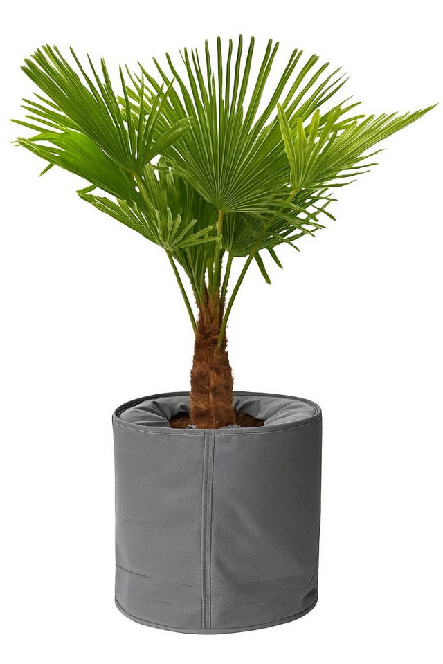 sesua Winterschutzhaube Thermo-Topfschutz Pflanzschutz Frostschutz grau Bild 2