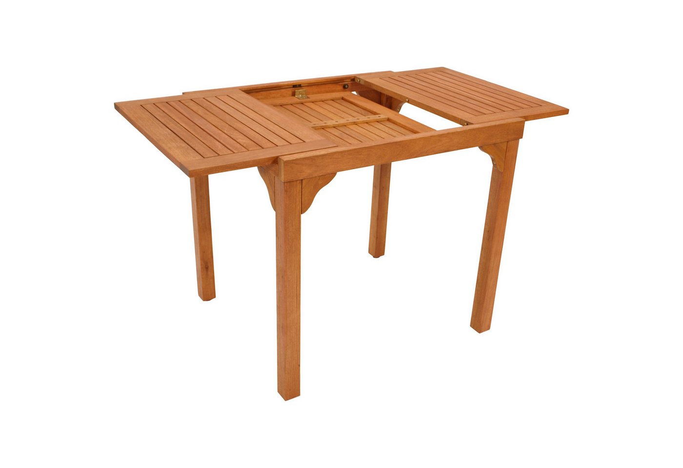 DEGAMO Gartentisch RIO, ausziehbar 80/120x70,5cm, Eukalyptus geölt