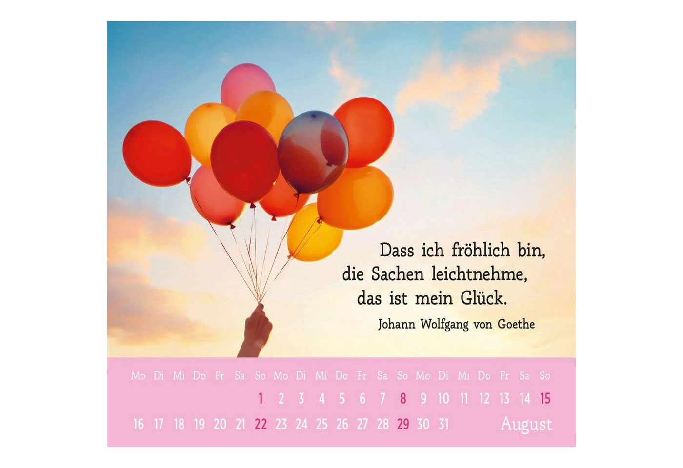 groh Verlag Monatskalender Mini-Kalender 2027: Der kleine Gute-Laune-Kalender Bild 2