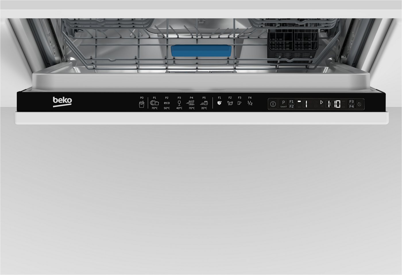 BEKO vollintegrierbarer Geschirrspüler BDIN25530 7624091677, 15 Maßgedecke, Doppelt gut organisiert – inklusive Besteckschublade und Besteckkorb Bild 5