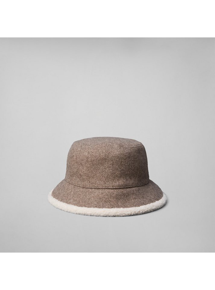 Calvin Klein Fischerhut SHERPA FELT REVERSIBLE BUCKET Regular fit mit aufgesticktem Markenlabel
