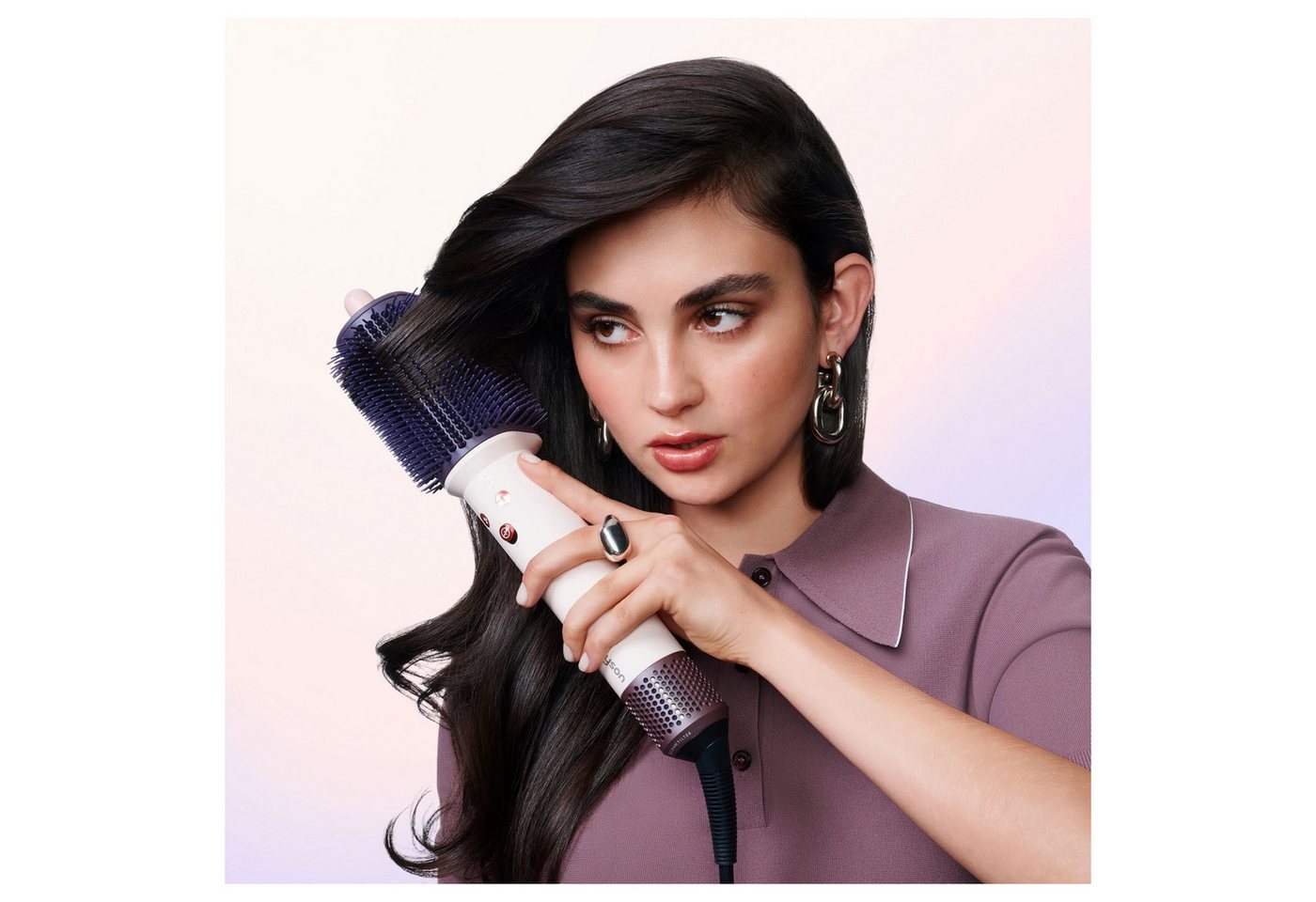 DYSON Warmluftbürste Dyson AirsmoothTM Ceramic Pink&Roségold, Kontrolliertes Styling mit weniger Haarbruch Bild 2