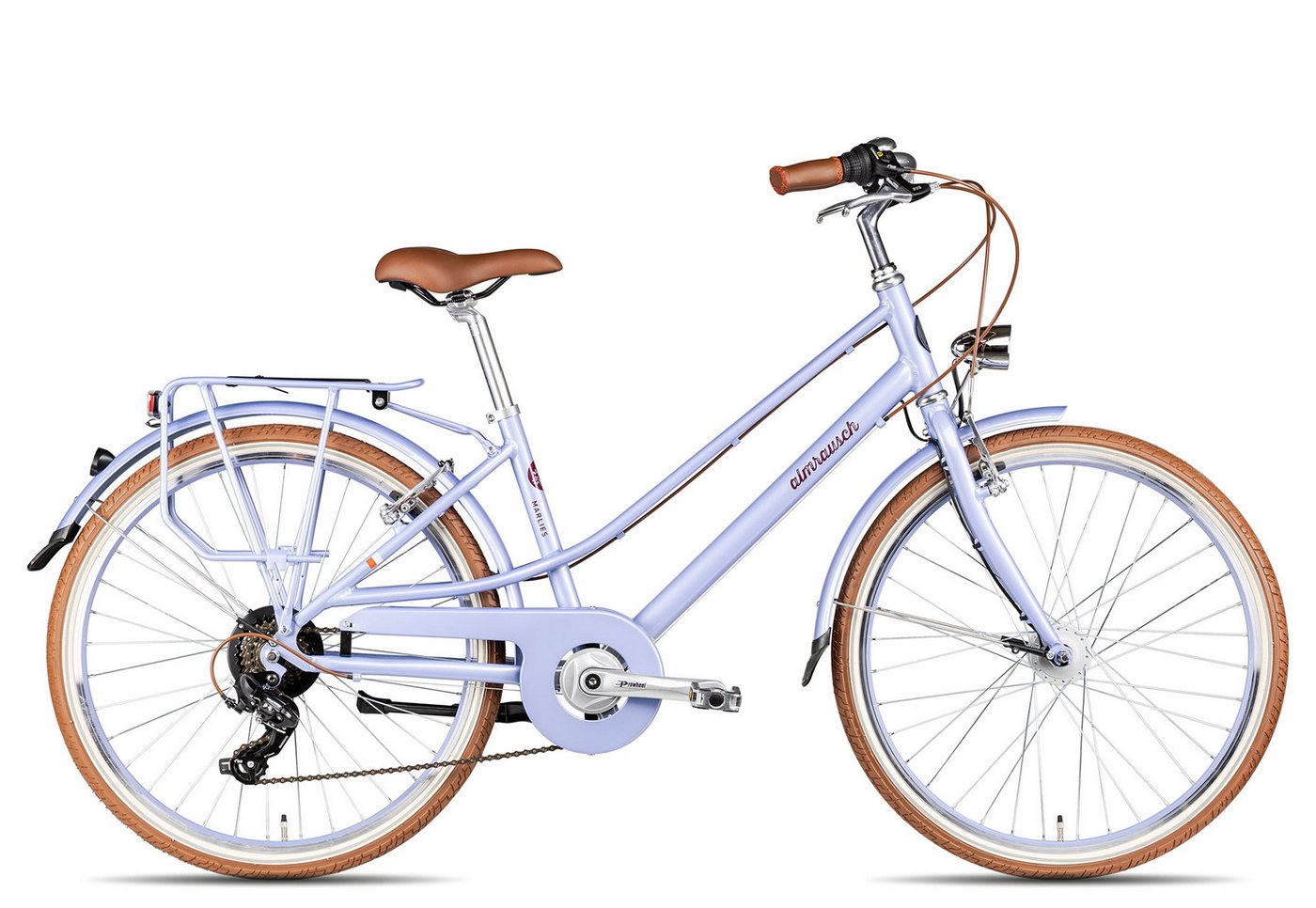Almrausch Cityrad Marlies 6 26, 6 Gang Shimano Tourney 6 Schaltwerk, Kettenschaltung, sportlicher Aluminiumrahmen violett/rosa Bild 3