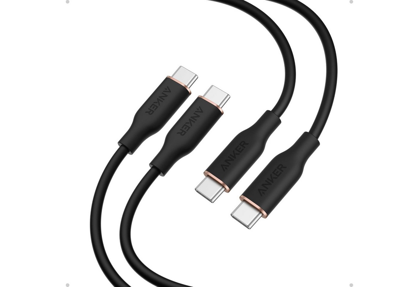 Anker Anker 240W PD 3.0 USB C auf USB C Kabel 240W [2 Stück 1,8m] USB-Kabel, USB-C, 1,8m (180 cm) Bild 3