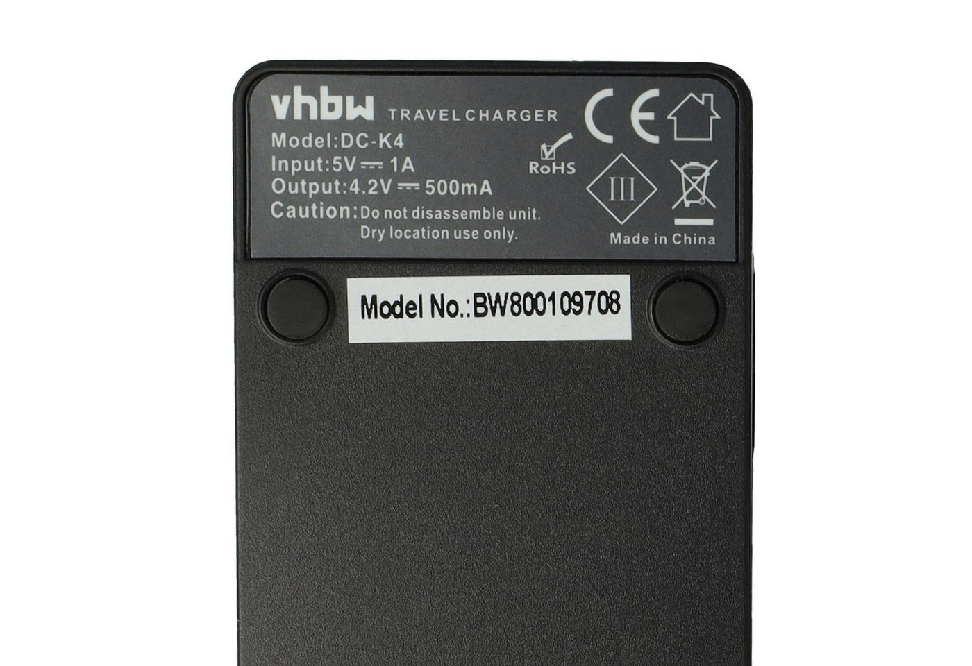 vhbw passend für Sony Cybershot DSC-W120, DSC-V3, DSC-W100, DSC-W110, Kamera-Ladegerät Bild 4