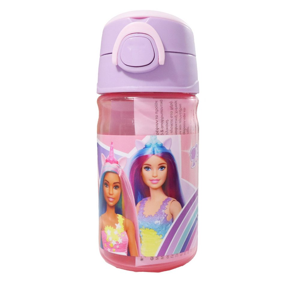 Barbie Trinkflasche Barbie Kinder Sport Wasserflasche Flasche Trinkhalm Griff 350 ml Bild 2