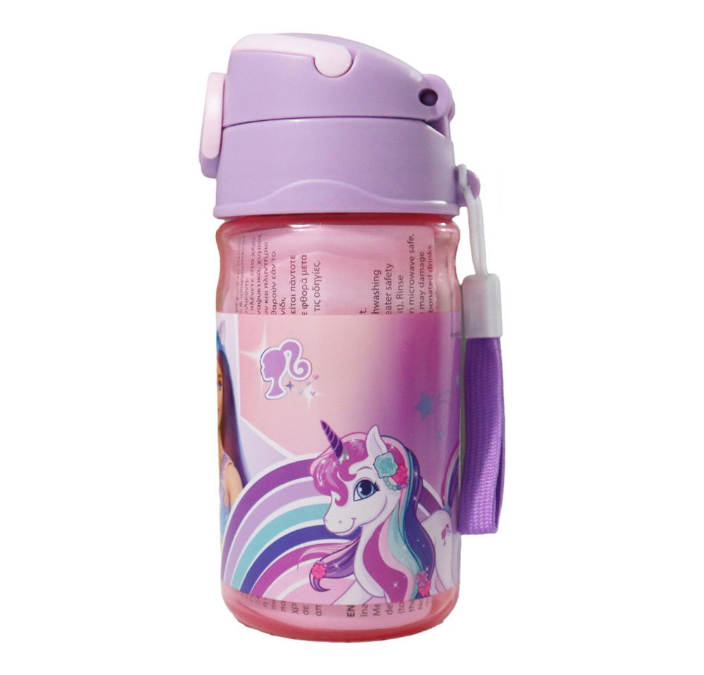 Barbie Trinkflasche Barbie Kinder Sport Wasserflasche Flasche Trinkhalm Griff 350 ml Bild 4
