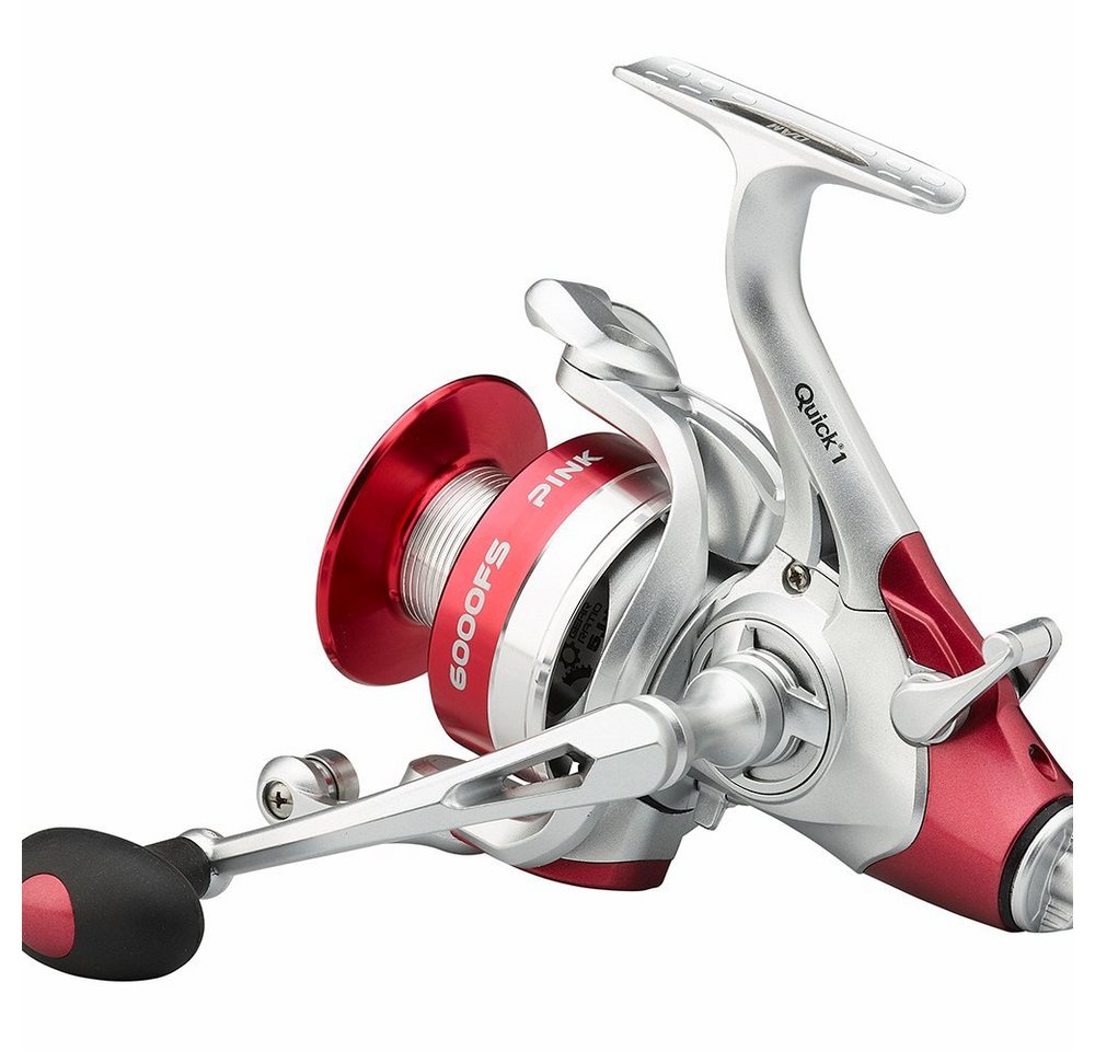 DAM Fishing Freilaufrolle Quick 1 Pink 6000 FS Freilaufrolle Angeln Karpfen Pinke Rolle Lady) Bild 2