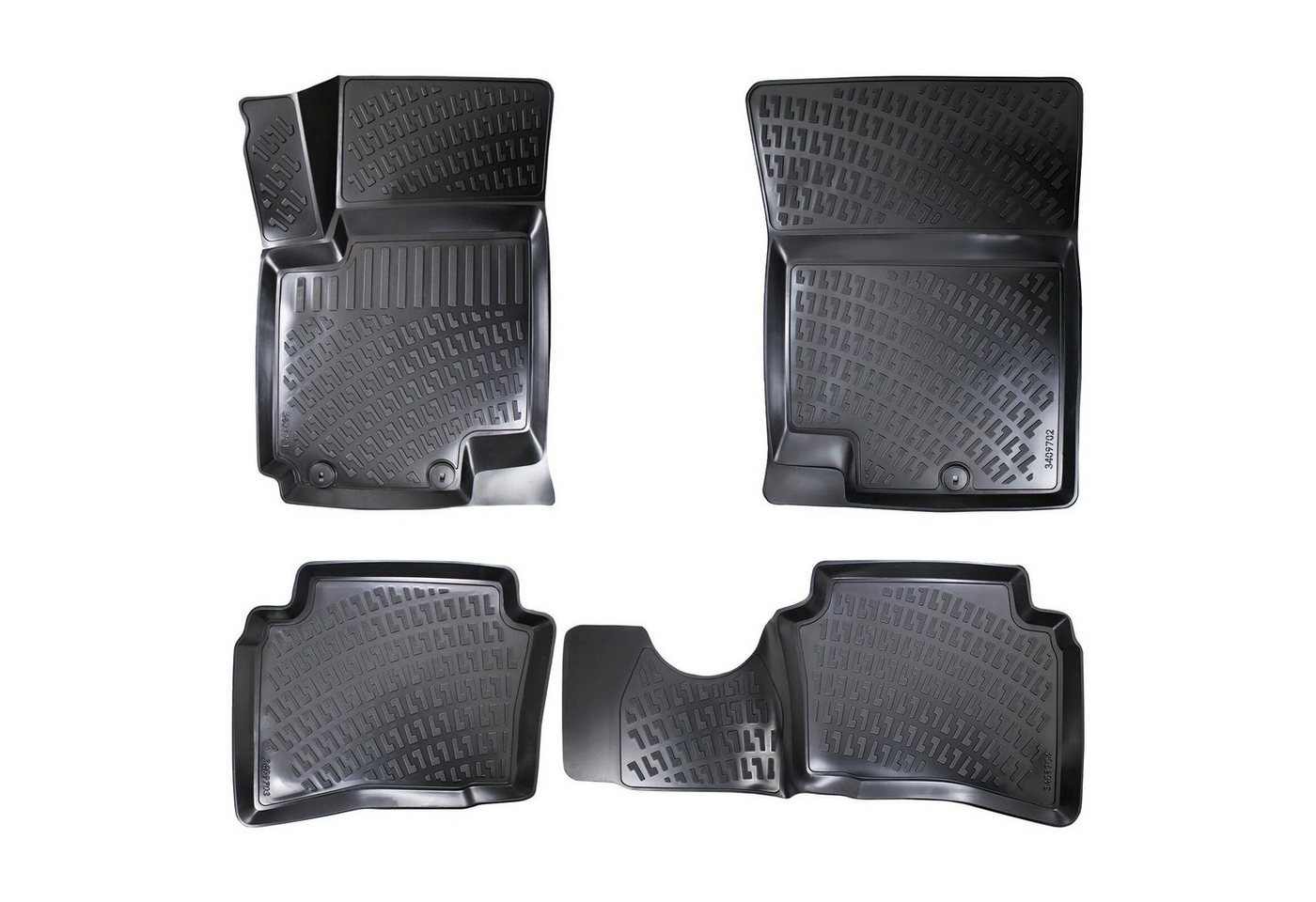 fussmattenprofi.com Auto-Fußmatte 3D Auto Fussmatten für Hyundai i20 (1.Gen) 2008-2014 (1 St), für Hyundai Hyundai i20 Bild 2