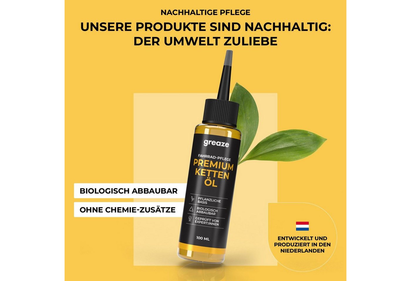 greaze Fahrradketten Premium Kettenöl nachhaltige Fahrrad Kettenpflege langlebiges Kettenöl Bild 2