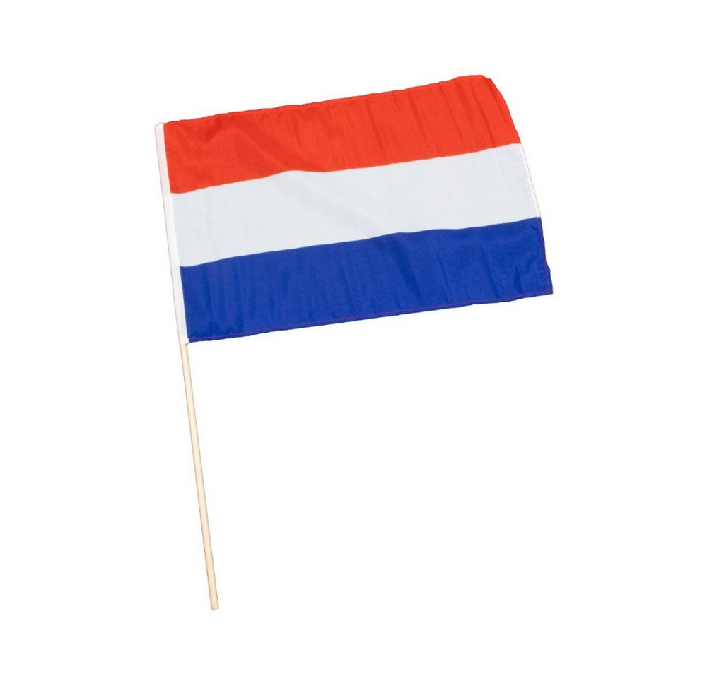 VertriebsArena GmbH Fahne Niederlande-Fahne 30x45cm mit Holzstock