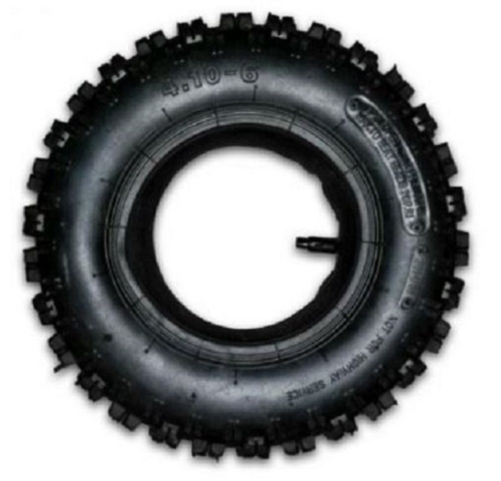 FunSport-Factory Kinderfahrzeug-Räder Kinderquadreifen Quadreifen Reifen mit Schlauch 4.10-6, Stollenprofil, hoher Grip, für Kinderquads, robust & langlebig