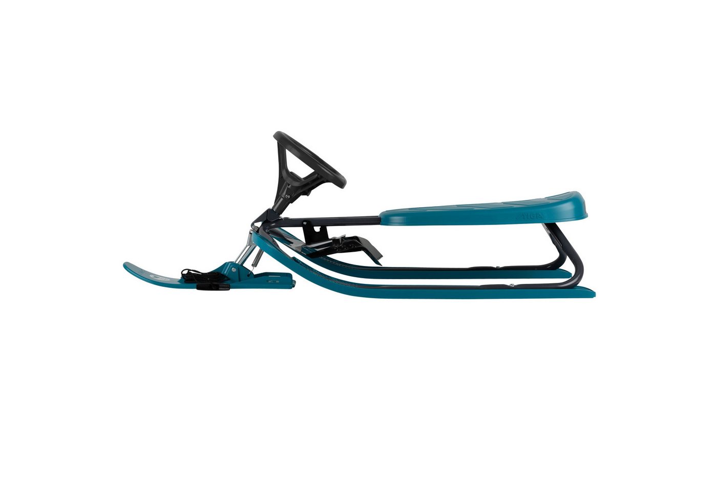 STIGA Sports Lenkschlitten Snow Racer Iconic BIO, Lenkschlitten mit Metallrahmen und Fußbremse Bild 2