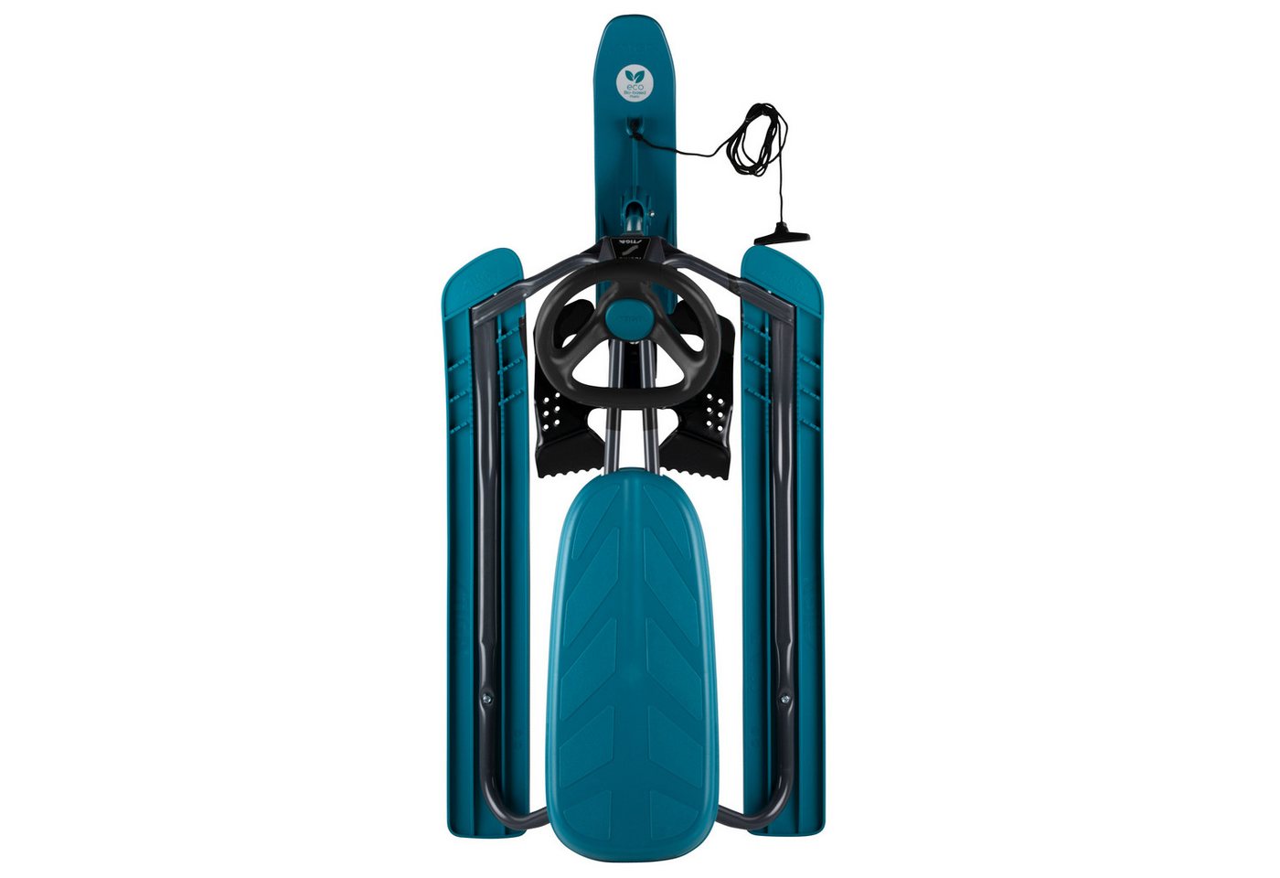 STIGA Sports Lenkschlitten Snow Racer Iconic BIO, Lenkschlitten mit Metallrahmen und Fußbremse Bild 5